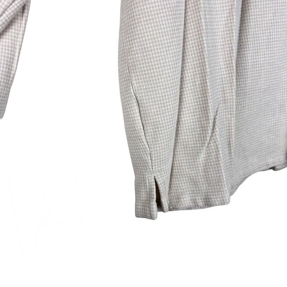 Madewell men’s Textured Beige & white Casual button down shirt SZ M - Picture 3 of 8